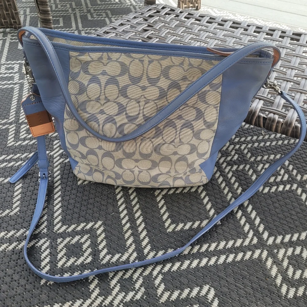 Vintage Coach Signature weekend Tote Bag - Picture 2 of 8